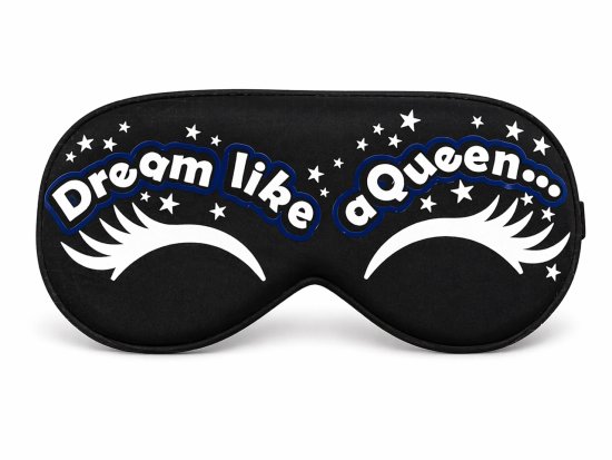 Schlafmaske schwarz Dream like a Queen